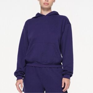 SKIMS Classic Pullover Hoodie Concord Cotton Fleece Size Medium